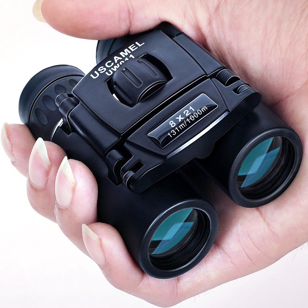 ภาพหน้าปกสินค้ากล้องส่องทางไกล ขนาดเล็ก แบบ HD ที่มีประสิทธิภาพ ยาว 8X21 1000 ม.