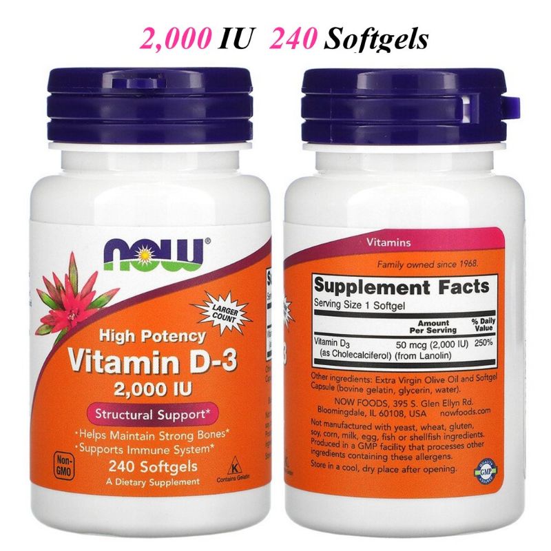 พร้อมส่ง-มีเก็บเงินปลายทาง-วิตามินดี-now-foods-vitamin-d-vitamin-d3