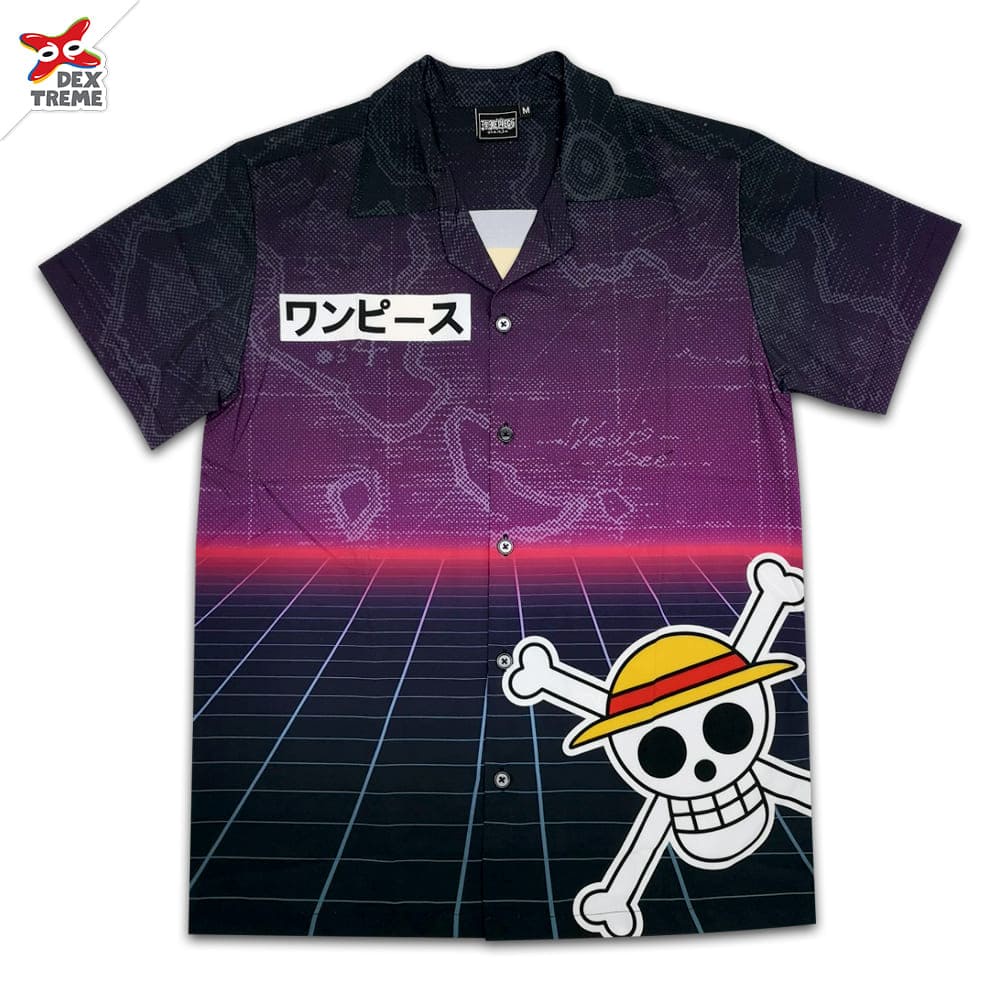 ภาพหน้าปกสินค้าDEXTREME เสื้อฮาวายวันพีซ DOP-1515 Hawaii shirt One Piece ลูฟี่ Luffy