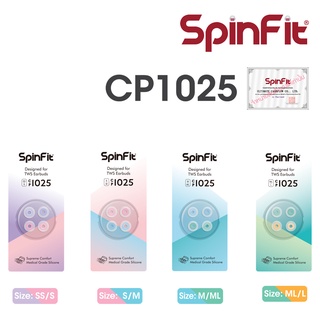 สินค้า Spinfit CP1025 จุกหูฟัง ยางซิลิโคน หูฟังไร้สาย True Wirless ท่อสั้น Earphones Eartips Samsung Galaxy Buds 1 2 Buds Plus
