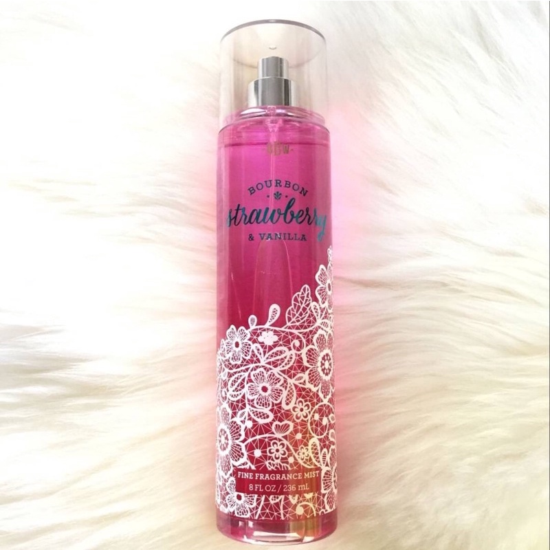 bath-amp-body-works-strawberry-vanilla-amp-bourbon-fine-fragrance-mist-236ml-ของแท้