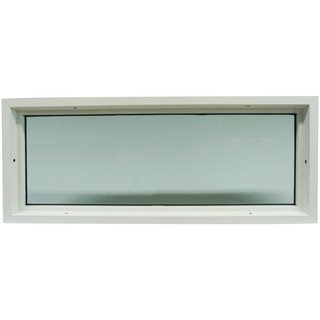 ช่องแสง UPVC หน้าต่างช่องแสง UPVC HF 100x40 ซม. สีขาว อุปกรณ์เสริมประตูหน้าต่าง ประตูและหน้าต่าง FIXED UPVC WINDOW HF 10