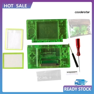 YX-PJ Clear Green Full Replacement Housing Shell Screen Lens for Nintendo DS Lite