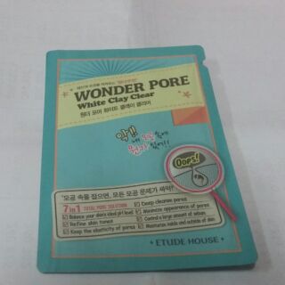 Etude wonder pore white clay clear