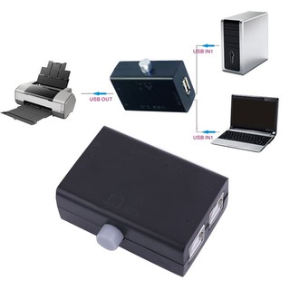 ภาพหน้าปกสินค้า🎸Mini USB Sharing Share Switch Box Hub 2 Ports PC Computer Scanner Printer ที่เกี่ยวข้อง