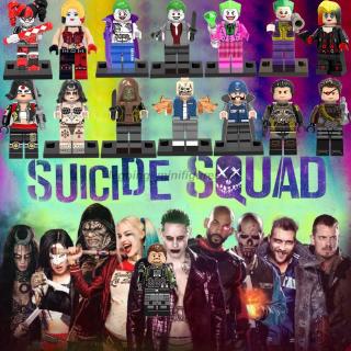 ของเล่นตัวต่อฟิกเกอร์ Suicide Squad Harley Quinn Joker Batman Superman ขนาดเล็ก สําหรับเด็ก