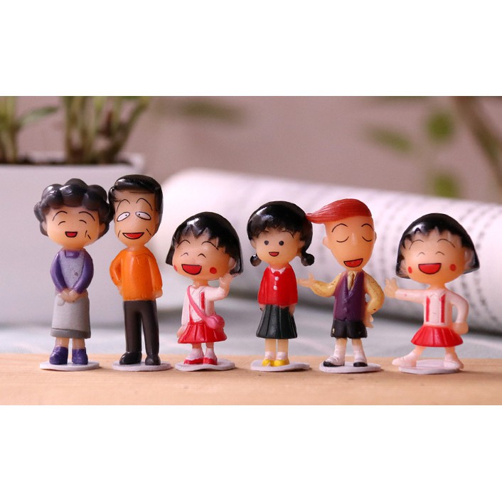 ครอบครัวมารููโกะ-ตุ๊กตาฟิกเกอร์-figure-model-maruko-โมเดล-ขนาดประมาณ-4-5ซม-น่ารักมากๆ