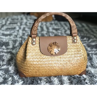 กระเป๋าสาน กระเป๋าถือรักษ์โลก Handmade bag กระเป๋ากระจูด