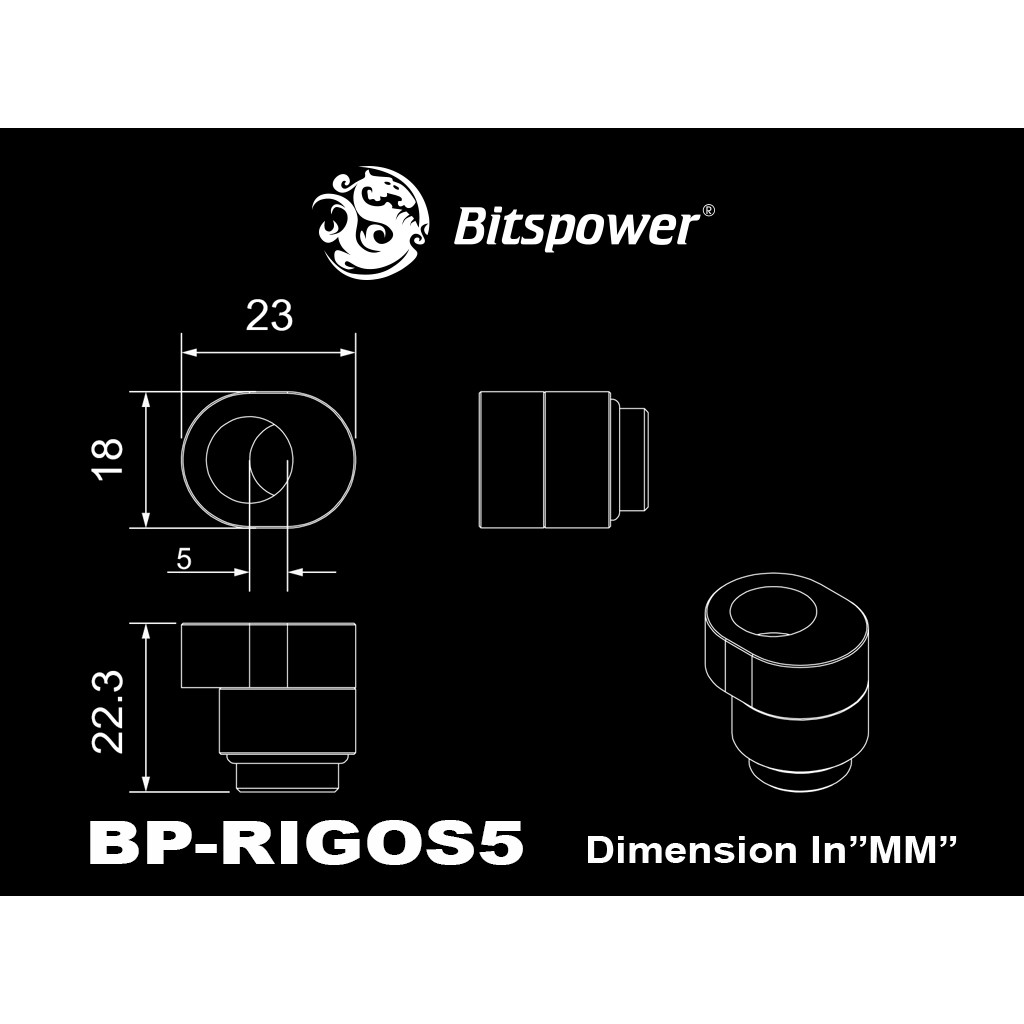 bitspower-x-cross-fitting-silver