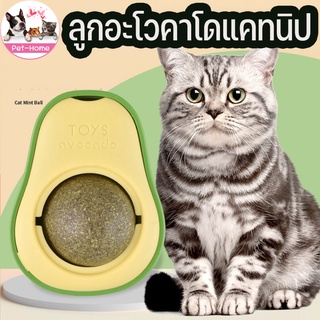 (พร้อมส่ง🚚) Catnip ลูกบอลแคทนิป  ของเล่นแมว สุดฟิน อะโวคาโดรูปร่าง  ลูกแมวเลียทำจากสมุนไพร