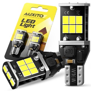 Auxito ไฟท้ายรถยนต์ LED T15 W16W 912 ไม่มีข้อผิดพลาด 2 ชิ้น