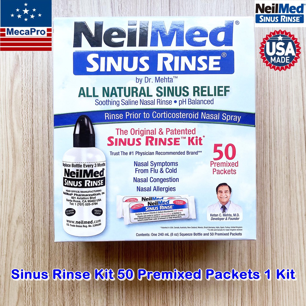 NeilMed® The Original & Patented Rinse Kit 50 Premixed Packets 1 Kit ...