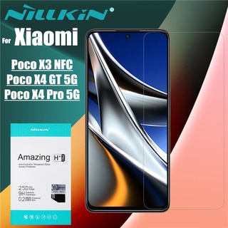 Nillkin กระจกนิรภัย Xiaomi Poco X3 X4 Pro GT NFC 5G Amazing 9H / H+Pro (ไม่เต็มจอ)