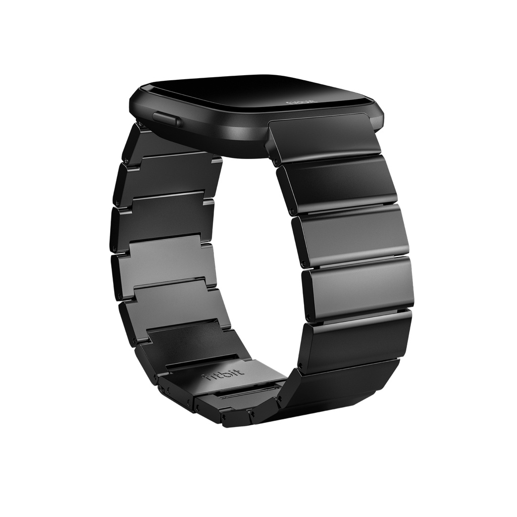 fitbit-versa-accessory-band-stainless-steel-metal-link-black-stainless