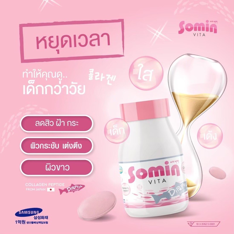 วิตามินผิวเกาหลี-วิตามินหน้าเด็ก-เด้ง-ใส-ลดสิว-somin-vita-วิตามินเกาหลีแท้100