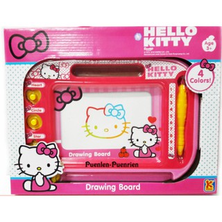 Hello Kitty Drawing Board กระดานเเม่เหล็ก คิตตี้ 4 สี กระดานวาดภาพและลบได้ สินค้าลิขสิทธิ์แท้