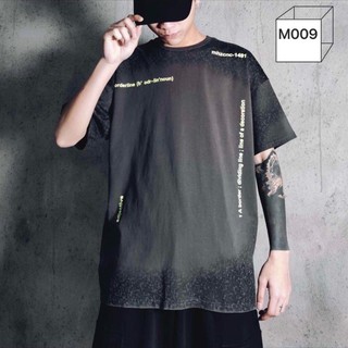 M009 Font Orderline เสื้อยืด โอเวอร์ไซส์ M42