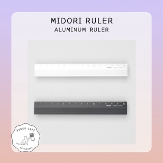 Midori Aluminum ruler 15 cm. // มิโดริ ไม้บรรทัด อลูมิเนียม ขนาด 15 ซม.