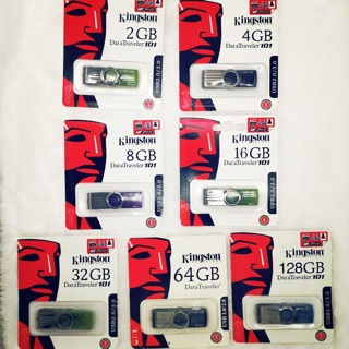 ภาพขนาดย่อของภาพหน้าปกสินค้าKingston USB Flash Drive 2GB 4GB 8GB 16GB 32GB 64GB 128GB 256GB รุ่น DT101 แฟลชไดร์ฟ แฟลชไดร์ จากร้าน goodfd บน Shopee ภาพที่ 1