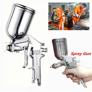 กาพ่นสี ( Spray Gun ) แบบหงาย รุ่น F75G and ระบบดูดสีก้นถ้วย F75 (สีเงิน) 400cc