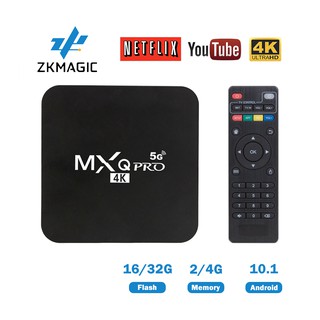 สินค้า 【ขายใหญ่】กล่องแอนดรอยด์ทีวี MXQ Pro 4k Android 11.0 TV Box RK3228 8GB 128GB HD 3D 2.4G WiFi Google Play Youtube Media Pl