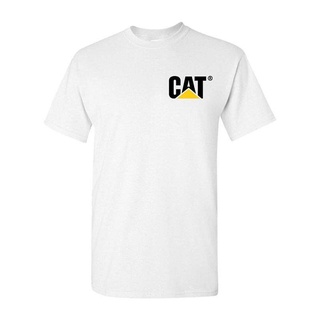 [100% Cotton] เสื้อยืด พิมพ์ลายกราฟฟิคโลโก้ Caterpillar เหมาะกับของขวัญวันเกิด สไตล์คลาสสิก สําหรับผู้ชาย