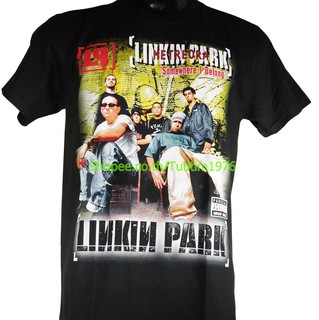 เสื้อยืดโอเวอร์ไซส์เสื้อวง Linkin Park เสื้อยืดแฟชั่นวงดนตรี เสื้อวินเทจ ลิงคินพาร์ก LPK399S-3XL