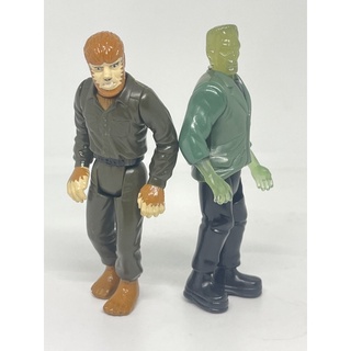 1997 UNIVERSAL STUDIOS MONSTERS Frankensteins Monster,Wolf Man Burger King Toy