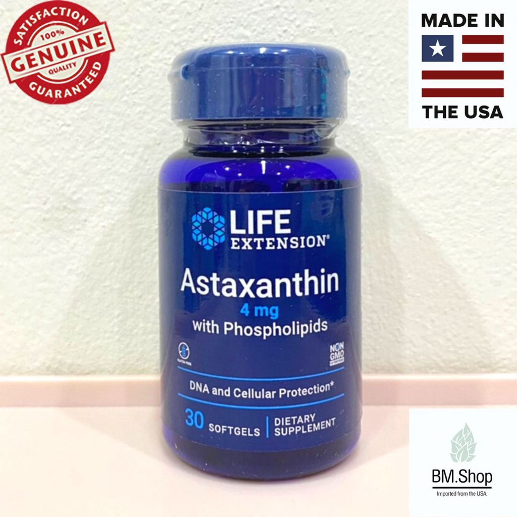 พร้อมส่ง-life-extension-astaxanthin-with-phospholipids-4-mg-30-softgels