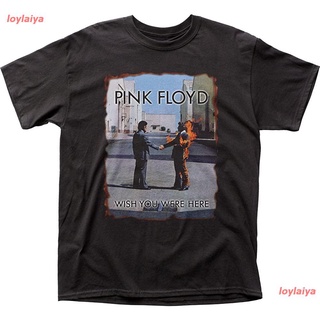 เสื้อยืดวงดนตรีloylaiya Pink Floyd Wish You Were Here Burnt Edges T-Shirt เจเนซิส ​วงร็อค เสื้อยืดพิมลาย เสื้อยืดผู้ชาย