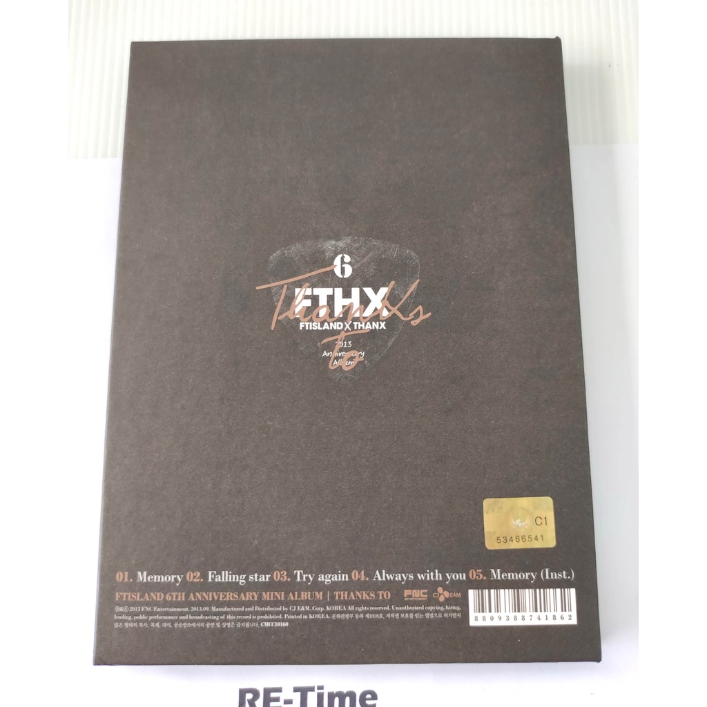 ft-island-thanks-to-ftisland-6th-anniversary-mini-album-cd-dvd-มือ2