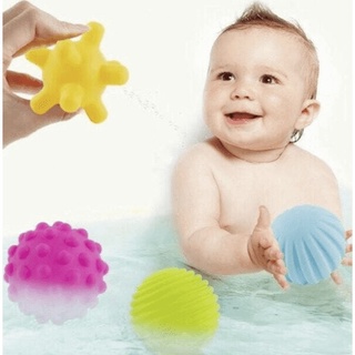 บอลบีบ บอลยางบีบได้มีเสียงปิ๊ปๆ สีสันสดใส ของเล่นลอยน้ำ ของเล่นในห้องน้ำ   [A101-3]