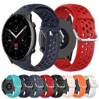 สายนาฬิกาข้อมือซิลิโคน แบบเปลี่ยน สําหรับ Huami Amazfit GTR 4 / 3 Pro / GTR 2 / GTR 47mm 42mm / GTR 2e / Pace / Stratos