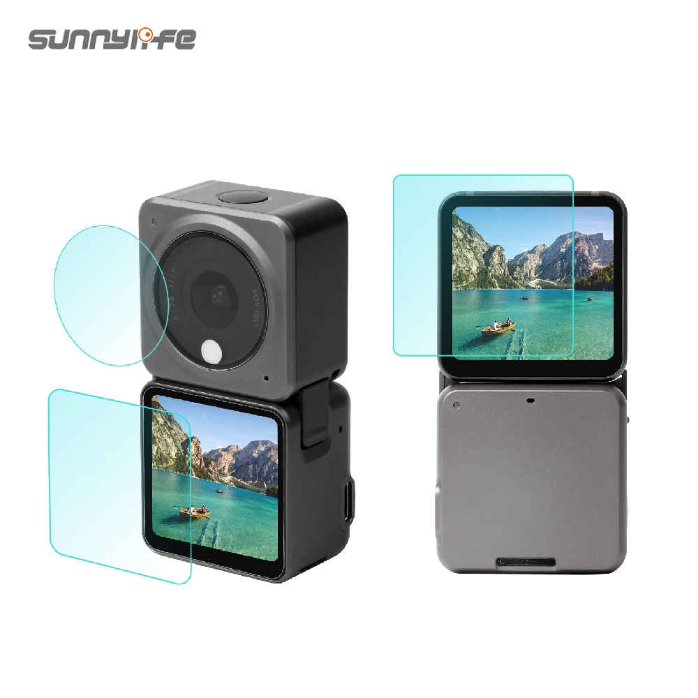 sunnylife-กระจกนิรภัย-เลนส์-และฟิล์มกันรอยหน้าจอ-สําหรับ-dji-action-2