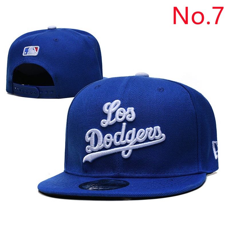 mlb-la-หมวกปีกแบน-หมวกฮิปฮอป-หมวกกันแดด-เกาหลี-หมวกปรับได้-7yj1