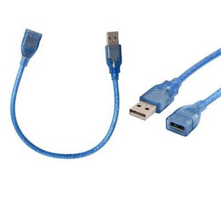 ภาพหน้าปกสินค้าสายต่อเพิ่มความยาว ตัวผู้/ตัวเมีย สาย USB 2.0 ( USB2.0 Extension Cable) ยาว 30cm สีฟ้า ที่เกี่ยวข้อง