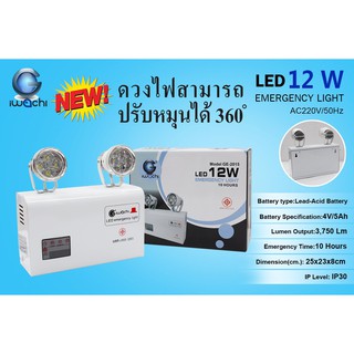 Banana Electric เครื่องสำรองไฟฉุกเฉิน LED 6W 10W 12W  IWACHI มอก. ไฟฉุกเฉิน ไฟสำรอง ไฟสำรองฉุกเฉิน ไฟฉุกเฉิน led