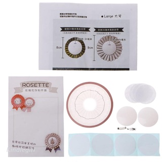ภาพขนาดย่อของสินค้าKING DIY Rosette Brooch Kit Handmade Ribbon Flower Making Tool Badge Button Ornament Rose Maker Patchwork Accessories
