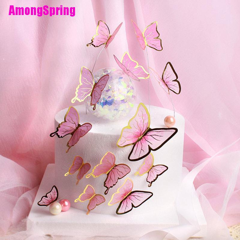 amongspring-พิมพ์รูปผีเสื้อ-happy-birthday-สําหรับเค้กแต่งงาน