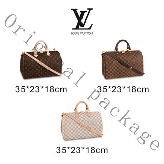 Brand new authentic Louis Vuitton SPEEDY 35 handbag (with shoulder strap)