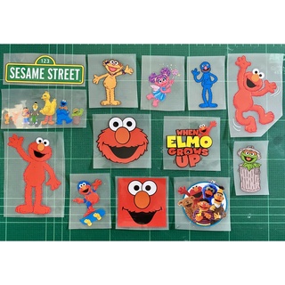 ตัวรีดการ์ตูน เอลโม่ Elmo ❤️  🍯 ตัวรีดการตูน 🍯 เช็ตใหม่ล่าสุด  รีดง่ายแผ่นฟิมล์รีดร้อน