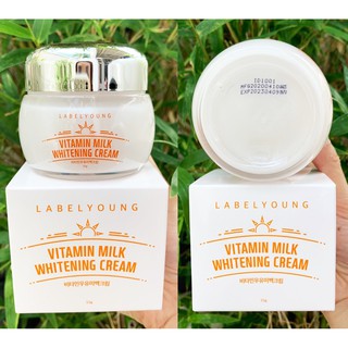 ครีมหน้าสด LABELYOUNG Vitamin Milk Whitening Cream 55g.