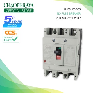 โนฟิวส์เบรกเกอร์ NO FUSE BREAKER รุ่น CM30-125-250CW 3P ขนาด 50-250A MCCB  แบรนด์ CCS (รับประกัน 5 ปี)