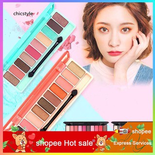 chicker อายแชโดว์ชิมเมอร์แมทท์กันน้ําติดทนนาน 10 สี