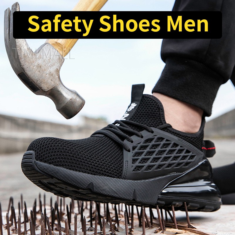 ภาพหน้าปกสินค้ารองเท้าเซฟตี้ผู้ชาย Safety Shoes Men รองเท้าเซฟตี้หัวเหล็ก รองเท้าหัวเหล็ก รองเท้า safety แฟชั่น