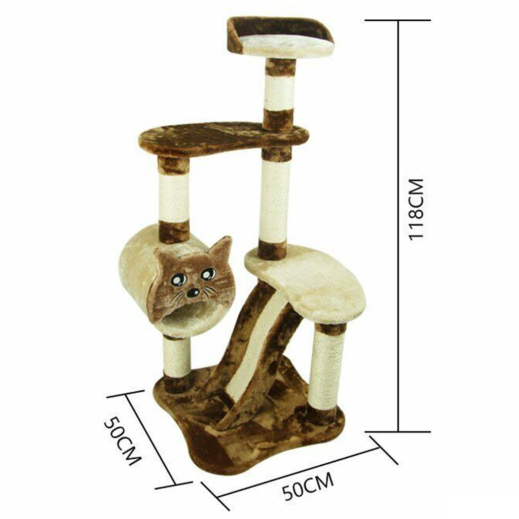 คอนโดแมว-ที่ข่วนแมว-ขนาด-50x50x118cm-พร้อมความสนุกให้เหมียวถึงบ้าน