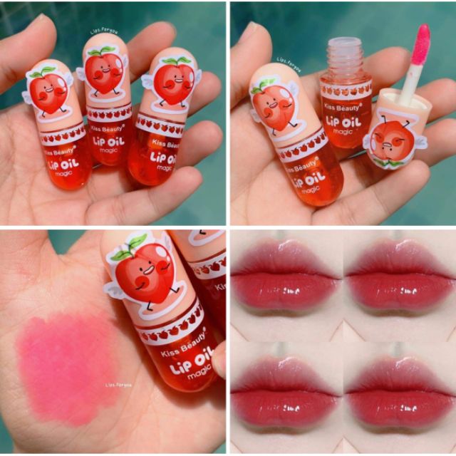 ภาพหน้าปกสินค้าลิปกลอสเปลี่ยนสี​ Kiss​ Beauty​ ลิปแก้ปากแห้ง
