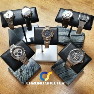 ภาพหน้าปกสินค้าฐานวางนาฬิกา watch stand CHRONO SHELTER เบาะหนังแท้เกรดพรีเมียม ซึ่งคุณอาจชอบสินค้านี้
