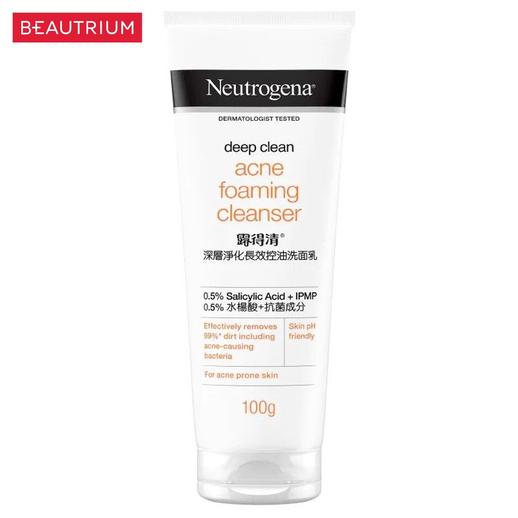 neutrogena-deep-clean-acne-foam-cleanser-ผลิตภัณฑ์ทำความสะอาดผิวหน้า-100g