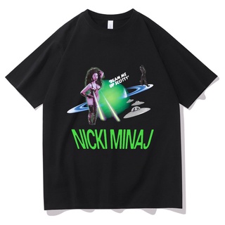 T-shirt  เสื้อยืดแขนสั้น ผ้าฝ้าย ทรงหลวม ลาย Nicki Minaj 90s สวมใส่สบาย สําหรับผู้ชายS-5XL